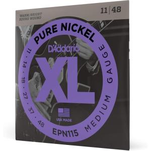 imageDAddario Guitar Strings  XL Pure Nickel Electric Guitar Strings  Round Wound  Warm Bright Vintage Sound  EPN110  Regular Light 1045BluesJazz Rock  1148