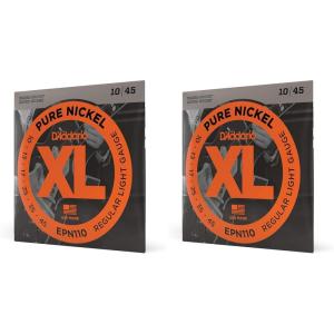 imageDAddario Guitar Strings  XL Pure Nickel Electric Guitar Strings  Round Wound  Warm Bright Vintage Sound  EPN110  Regular Light 1045Regular Light  1045 Pack of 2