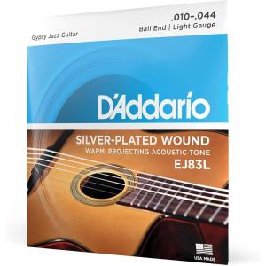 imageDAddario Gypsy Jazz Acoustic Guitar Strings  EJ84L  Loop End  Light 1044Light  1044
