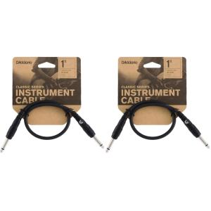 imageDAddario Instrument Cable 14quot FlatOffset 6 in PWFPRR206OSBlack