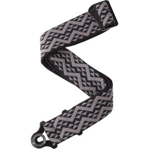 imageDAddario Planet Waves Auto Lock Guitar StrapBlack  Grey Geometric