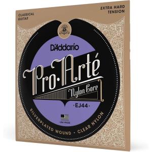 imageDAddario Pro Art Nylon Classical Guitar Strings EJ43 Light Tension 6String Set Pack of 1ExtraHard Tension