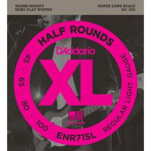 imageDAddario XL Half Rounds Bass Guitar Strings  ENR70  Long Scale  Super Light 4095Super Long Scale