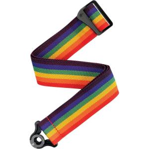 imagePlanet Waves DAddario Auto Lock Guitar Strap  Acoustic ampamp Electric Accessories  Easy to Use Locking Straps  Uses Existing Buttons  Polypro  RainbowRainbow