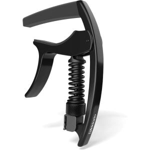 imagePlanet Waves PWCP09 DAddario Guitar Capo NS Tri Action For 6String Electric and Acoustic Guitars Micrometer Tension Adjustment InTune Performance Black 149x102x177cm816 GramsBlack