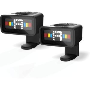 imageDAddario Guitar Tuner  Micro Headstock Tuner  Tuner for Acoustic Guitar Electric Guitar Bass Guitar Mandolin Banjo Ukulele  Compact ampamp Discrete  Clip On  1 PackTwo Pack