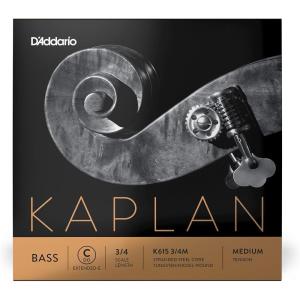 imageDAddario Kaplan Bass Strings  Full Set  K610 34L  For Upright Bass Double Bass  34 Scale Light TensionC Extended E String