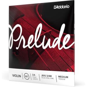 imageDAddario Prelude Violin Strings J810 44M Medium Tension 44 Scale 4String Full Set34 Scale