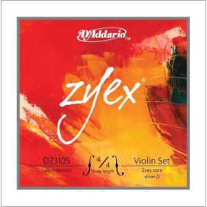 imageDAddario Zyex Violin String Set with Aluminum D 44 Scale Medium TensionHeavy Tension