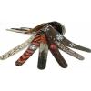 imageDAddario Accessories 25quot Stoned Leather Guitar Strap  Horror ShowRed