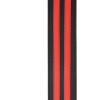 imageDAddario Accessories Planet Waves L25W1401 25Inch Leather Guitar Strap Racing Stripes  Grey with Black StripesRed