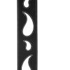 imageDAddario Accessories Planet Waves L25W1411 25Inch Leather Guitar Strap Paisley Window  Black with White