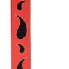 imageDAddario Accessories Planet Waves L25W1412 25Inch Leather Guitar Strap Paisley Window  Red with Black