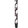 imageDAddario Accessories Planet Waves P20W1402 2Inch Woven Guitar Strap Flames Pinstripe  Red with BlackBlack