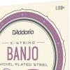imageDAddario Banjo Strings NickelPlated Steel EJ60 Light Gauge 920 5String Set Pack of 19520