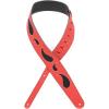 imageDAddario Accessories Planet Waves L25W1412 25Inch Leather Guitar Strap Paisley Window  Red with Black