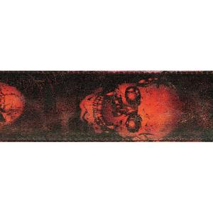 imageDAddario Accessories 25quot Stoned Leather Guitar Strap  Horror ShowRed