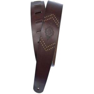 imageDAddario Accessories Leather Guitar Strap  Guitar Accessories  Electric Guitar Strap Acoustic Guitar Strap Acoustic Electric Guitar Strap ampamp Bass Guitar Strap  Embossed Studs  BrownBrown