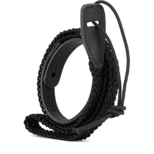 imageDAddario Accessories Leather Mandolin Strap  Mandolin Accessories  Cradle Style  BlackBlack