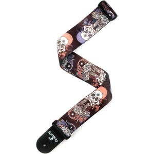 imageDAddario Accessories Locking Strap  Electric Acoustic ampamp Bass Guitar Strap  Alchemy  Gothic CrossGods of War