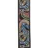imageDAddario Guitar Strap Joe Satriani Up in Flames Design 50mm Wide Tubular Nylon Adjustable from 35 to 595 Guitar AccessoriesSnakes Mosaic