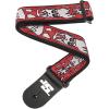 imageDAddario Guitar Strap Joe Satriani Up in Flames Design 50mm Wide Tubular Nylon Adjustable from 35 to 595 Guitar AccessoriesUp in Flames