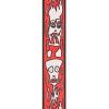 imageDAddario Guitar Strap Joe Satriani Up in Flames Design 50mm Wide Tubular Nylon Adjustable from 35 to 595 Guitar AccessoriesUp in Flames