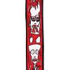 imageDAddario Guitar Strap Joe Satriani Up in Flames Design 50mm Wide Tubular Nylon Adjustable from 35 to 595 Guitar AccessoriesUp in Flames