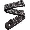imageDAddario Guitar Strap Joe Satriani Up in Flames Design 50mm Wide Tubular Nylon Adjustable from 35 to 595 Guitar AccessoriesSkull N Bones