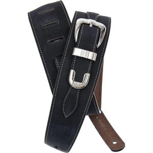 imageDAddario Accessories Leather Guitar StrapBelt Buckle Black