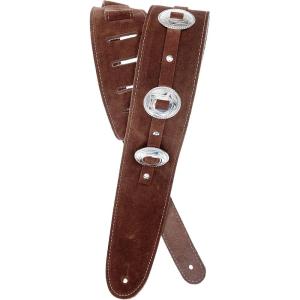 imageDAddario Accessories Leather Guitar StrapConchos Brown