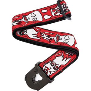 imageDAddario Guitar Strap Joe Satriani Up in Flames Design 50mm Wide Tubular Nylon Adjustable from 35 to 595 Guitar AccessoriesUp in Flames