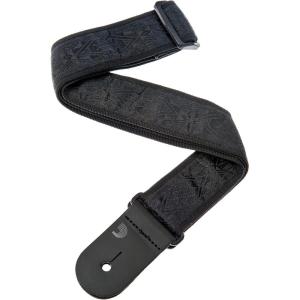 imageDAddario Planet Waves 50 Millimeters Woven Guitar Strap  TikiBlack Satin