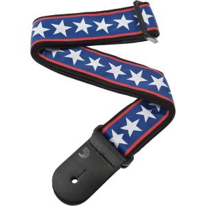 imageDAddario Planet Waves 50 Millimeters Woven Guitar Strap  TikiStars  Stripes