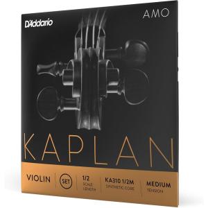 imageDAddario Kaplan Amo Violin String  Single D String  KA313 12M  Violin Strings  12 Scale Medium TensionFull Set