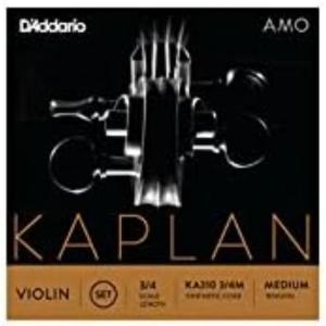 imageDAddario Kaplan Amo Violin Strings  Full Set  KA310 34M  Violin Strings  34 Scale Medium TensionG String