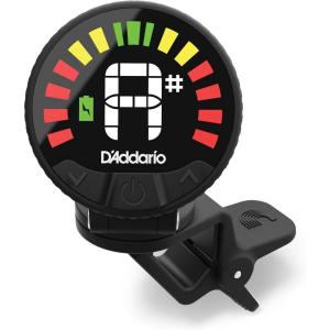 imageDAddario Nexxus 360 Rechargeable Violin Tuner  Clip On Tuner for Violin  Auto Powers Off  Adjustable Full Color LED ScreenCelloBass