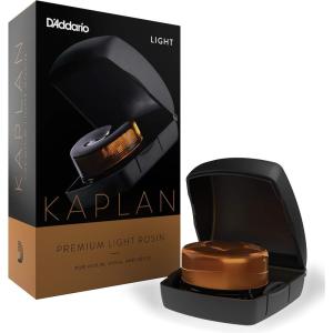 imageDAddario Violin Rosin  Cello Rosin  Kaplan Premium Dark Rosin with Case for Violin Viola Cello  For Horsehair or Synthetic BowsLight