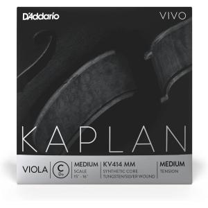 imageDAddario Kaplan Vivo Viola Strings  Full Set  KV410 MM  Viola Strings  Medium Scale Medium TensionC String