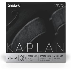 imageDAddario Kaplan Vivo Viola Strings  Full Set  KV410 MM  Viola Strings  Medium Scale Medium TensionD String