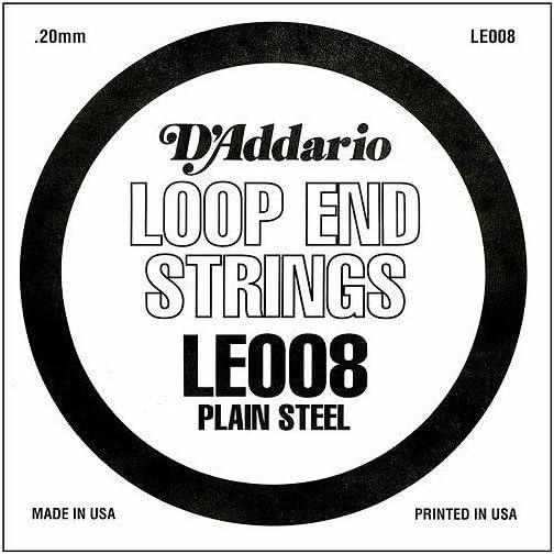imageDAddario LE010 Plain Steel Loop End Single String 010008 guage