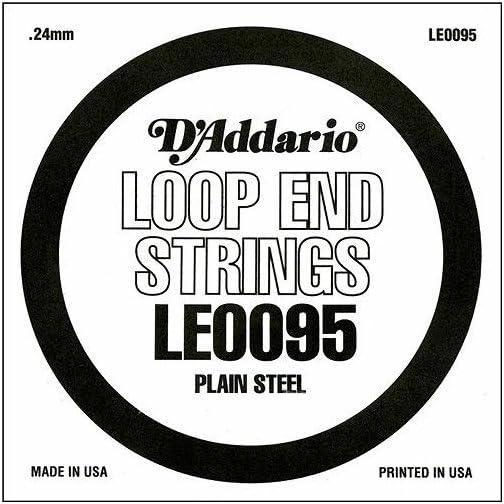 imageDAddario LE010 Plain Steel Loop End Single String 0100095 guage
