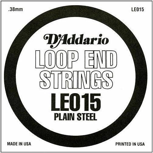 imageDAddario LE010 Plain Steel Loop End Single String 010015 guage