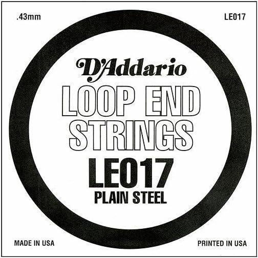 imageDAddario LE010 Plain Steel Loop End Single String 010017 guage