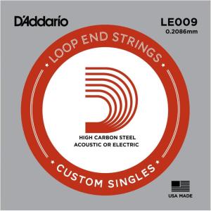imageDAddario LE010 Plain Steel Loop End Single String 010009 guage
