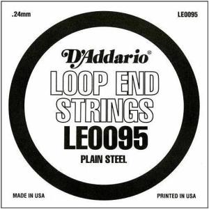 imageDAddario LE010 Plain Steel Loop End Single String 0100095 guage